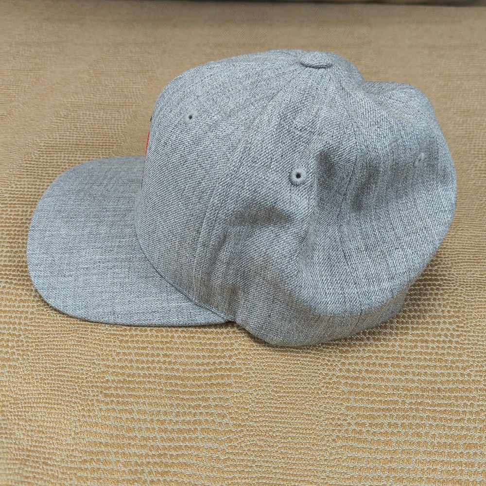 Blind Squirrel Snapback Hat Gray Heathered Yupoong Classics Adjustable Cap Mens - Picture 3 of 11